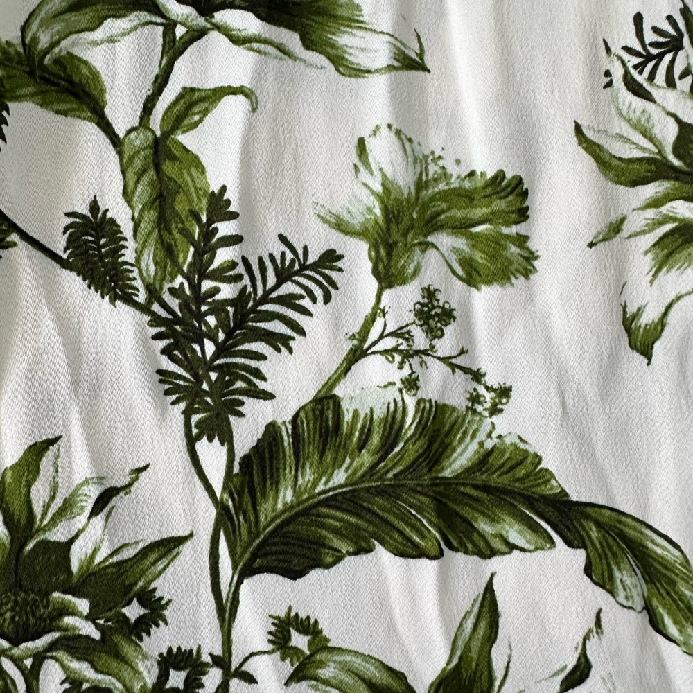 Anthropologie Floral Pull-On Silk Pants - Picture 4 of 12